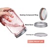 WELLIFE Pink Mason Jars 32 oz,9 Pack Wide Mouth Mason