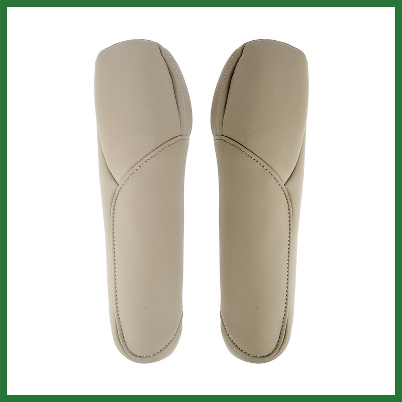 Motoforti Pair Microfiber Leather Car Front Seat Armrest Cover Replacement