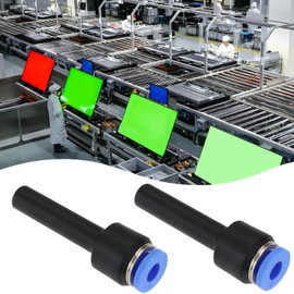 eMagTech 2Pcs Pneumatic Push FIT Reducer Straight Connector Straight Push to Connector Reducer Fitting for 4mm O.D. Pipe to 6mm Bore Hose