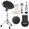 Donner Drum Practice Kit - Snare Stand + 12'' Marching