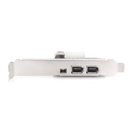 Digitus Internal IEEE 1394/Firewire interface cards/adapter - Digitus DIGITUS, PCIe, IEEE 1394/Firewire, Black, Metallic, 0.4 Gbit/s, Windows 10,Windows 10 Education,Windows 10 Education x64,Windows