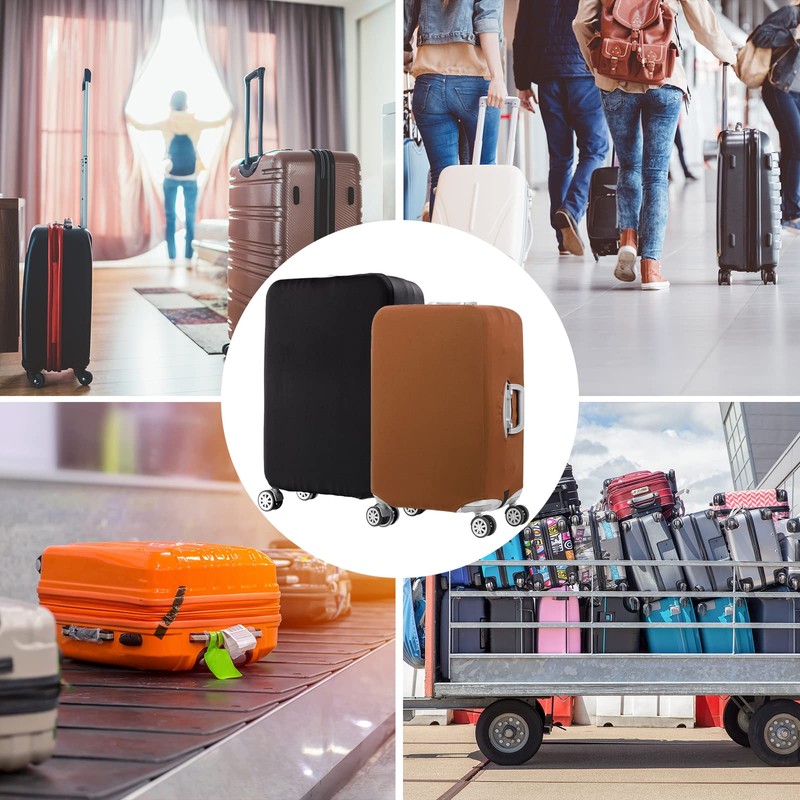 Luggage Cover Spandex Travel Suitcase Cover Dustproof Washable Protector Zipper