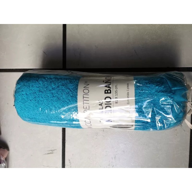 Competition Toalla Medio Baño 100% Algodón 600grs, Súper Absorbentes Color