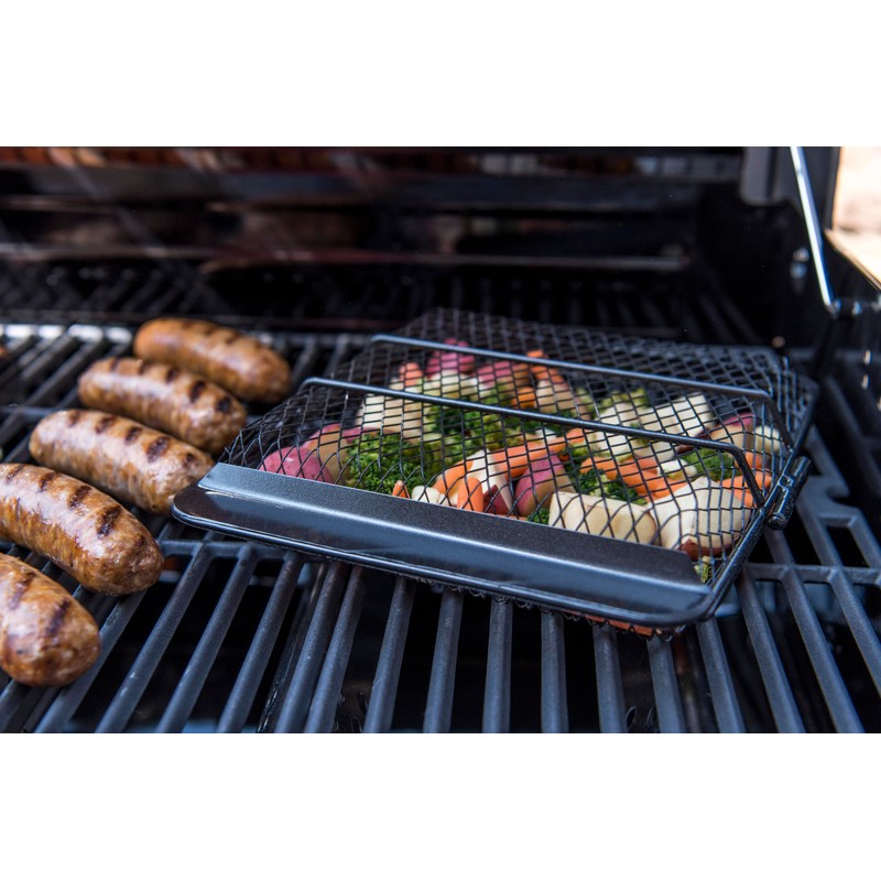 Char-Broil Non-Stick Grill Basket, Black,Silver