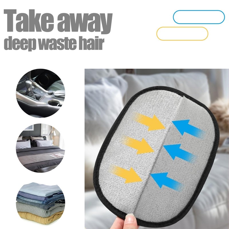 3Pcs Flea Comb & Pet Hair Remover Glove Set -