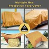 Small Heavy Duty Canvas Tarp 4x6 Feet 16oz Water-Resistant Canvas