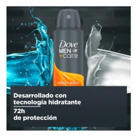Desodorante Antitranspirante Men+care Energy Boost En Aerosol De 150ml Dove