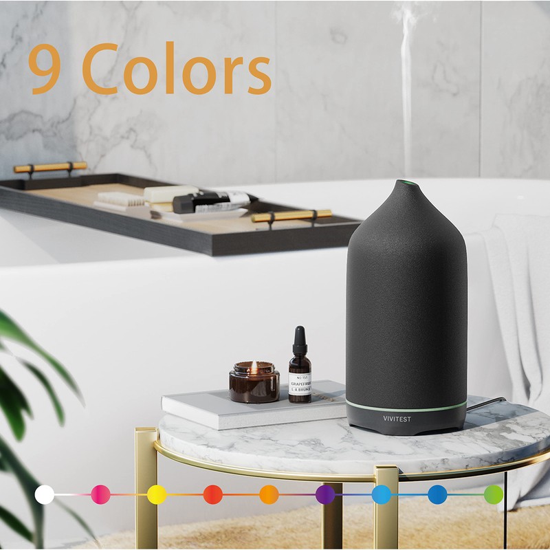 VIVITEST Diffusers for Essential Oils,Stone Oil Diffuser,Ceramic Essential Oil Diffusers