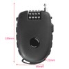 Compact Cable Lock, Combination Lock with Wire Rope (75 cm),