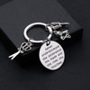 BAUNA Hairdresser Keychain Hair Stylist Appreciation Gifts Never Underestimate The