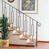 10 Pack Wrought Iron Railing, 44" x 1/2" Oval Hollow