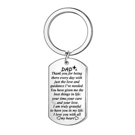 Dad Keychain Gifts from Daughter Son Dad Gifts Father's Day Gift For Dad Papa Daddy Happy Birthday Keyring Gift for My Dad I Love You Keychain Gifts for Father