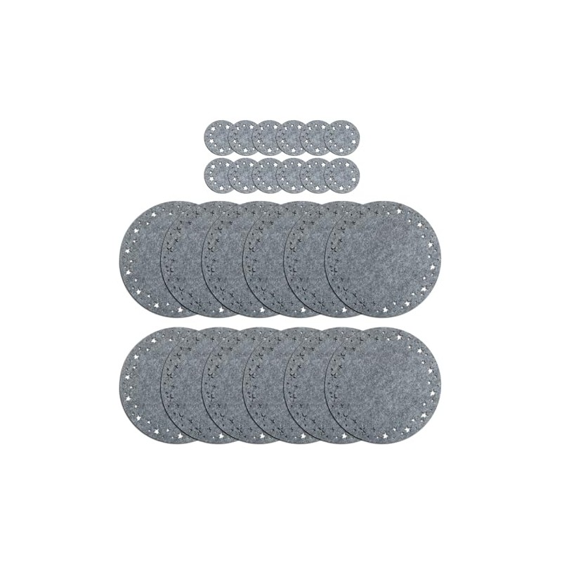 Blue Whale Gifts Nordic Grey Star Christmas Dinner Felt Table
