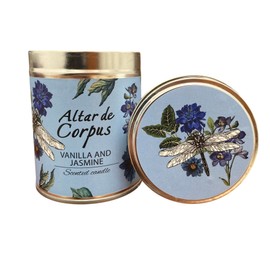 Altar de Corpus Scented Candles – Luxury 14 Oz Soy Candles for Aromatherapy, Stress Relief & Home Decor – 40-Hour Burn Time – Strong Scents – Ideal for Relaxation & Gifts (Vanilla & Jasmine)