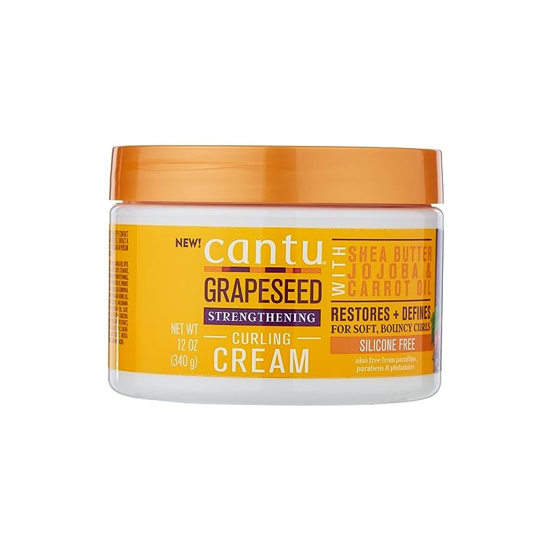 Cantu Crema de rizos fortalecedora de semilla de uva, 12