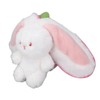 Reversible Bunny Plush Toy Throw Pillow Children Cute Cartoon Animal