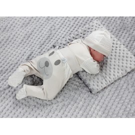 TupTam Baby Clothes Set Body Romper Hat Teddy Bear - 62