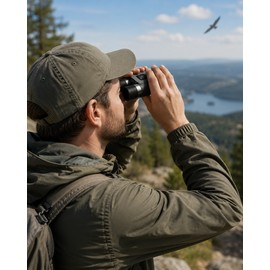 Compact 8x21 Binoculars for Travel & Birdwatching – Lightweight Folding Optics with Easy Center Focus for Outdoor Events