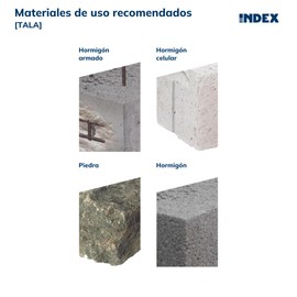 Index Fixing Systems Tala Pack of 100 Studs for Light Fittings in material Macizos (Brass, M8 x 28 mm, Diameter 10 mm)