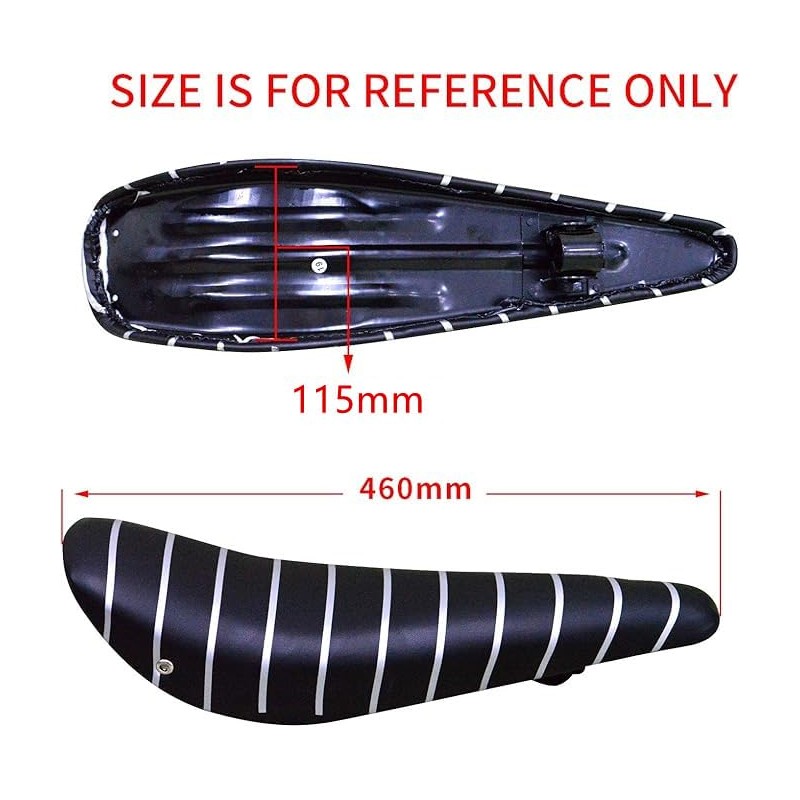 CDHPOWER Black Banana Saddle Seat for Bicycle w/Frame Equipped -