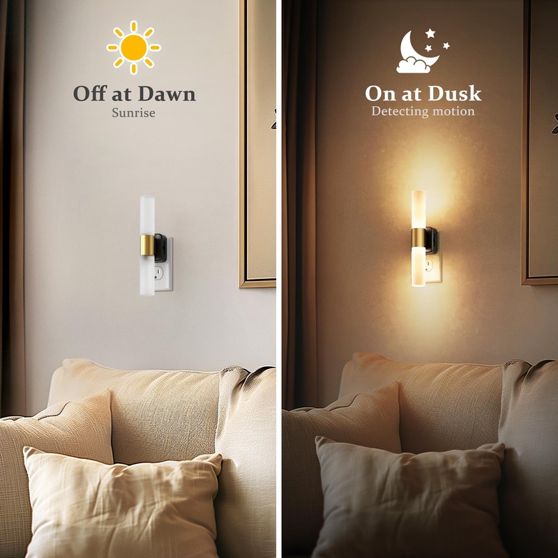 JandCase LED Night Light, 2 Pack Night Lights Plug into