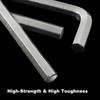 Luomorgo 5 Pc 8mm Allen Wrench Set, L Shaped Hex