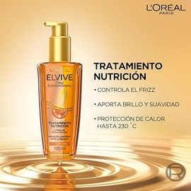 L'Oréal Paris Tratamiento en Aceite Elvive Óleo Extraordinario pelo más suave y con brillo intenso con 6 óleos de flores preciosas, 100 ml