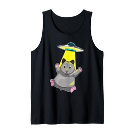 Hamster Spaceship Space Tank Top