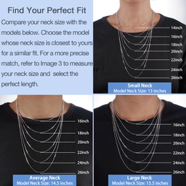 Jewlpire 925 Sterling Silver Chain Necklace for Women, 1.2MM Box Chain Silver Chain for Women Shiny & Sturdy Women's Chain Necklaces, Silver Chain 18 Inches