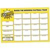 Pack of 10 Football Team Scratch Cards - Large A5