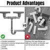 COLDDD 1-1/2" Double Kitchen Sink Drain Pipe kit, Expandable and