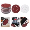 Pack of 100 125 mm Velcro Sandpaper Sanding Discs for