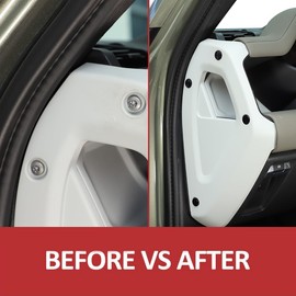 Alloy Car Door Screw Protector Cover Trim For Land Rover Defender 2020-2024 Gear Console Side Screw Protective Cover,Tailgate Door Screw Protector Cover (Gear Console Side, Black)