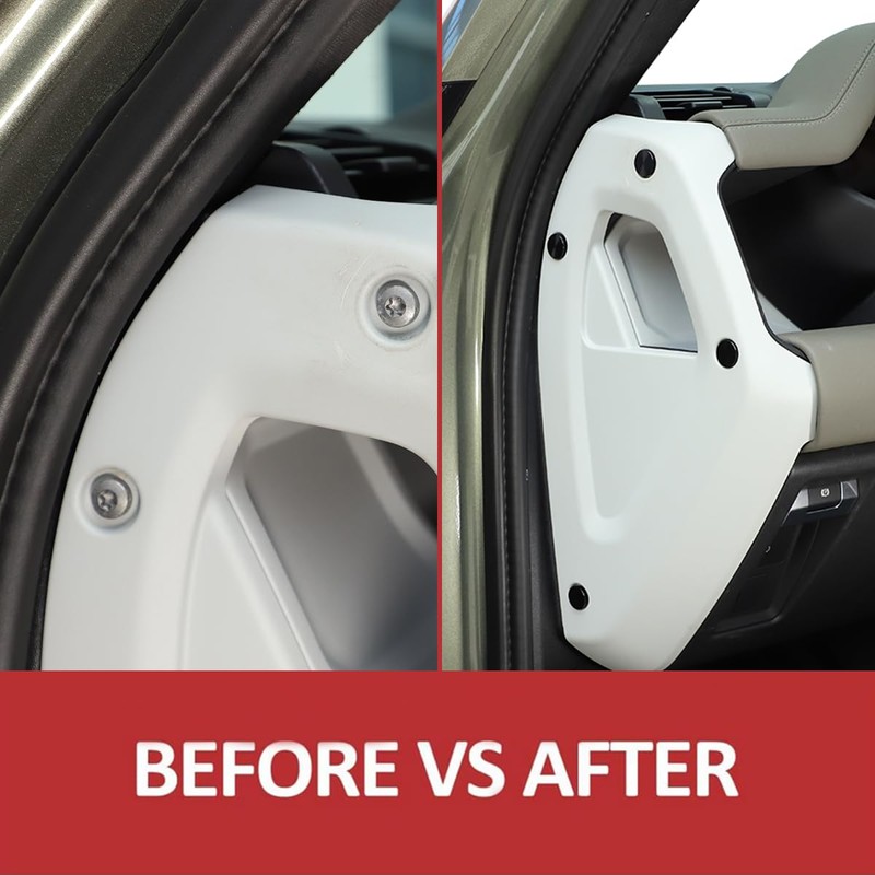 Alloy Car Door Screw Protector Cover Trim For Land Rover