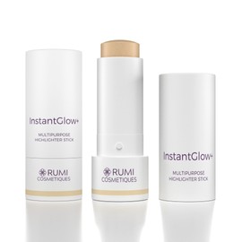 Rumi Cosmetiques InstantGlow+ Multipurpose 4-in-1 Highlighter Stick For Older Women - Radiant Glow & Nourishing Formula - For Face, Shoulders, Decolletage - For Sensitive Eyes (Vanilla, Regular)