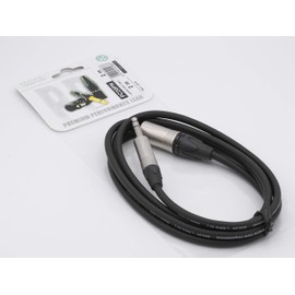 X-LEAD PC20PN020BK Platinum Series, Professional Microphone Cable - XLR / Jack Stereo, Balanced Cable - Original Neutrik - (2 m, Black) - Made in Italy by Inco