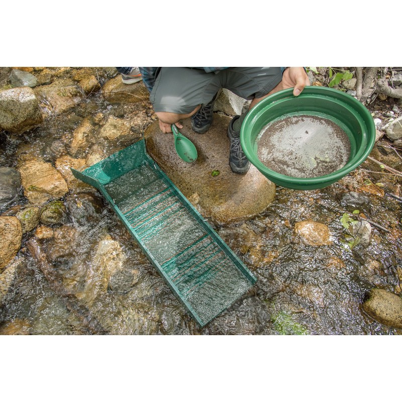 SE Prospector's Choice 30" Green Lightweight Sluice Box - GP-SB32