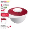Westmark 315522E3 Mixing / Baking Bowls with Two-Part Lid, 3.5