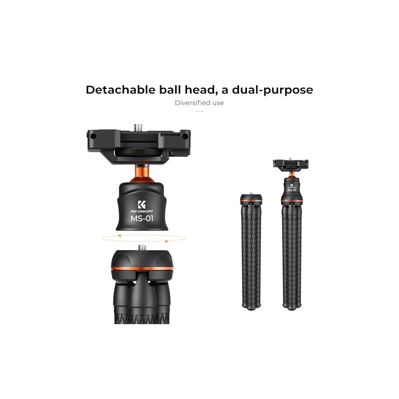 KF CONCEPT Trípode para teléfono móvil, MS01 Gorillapod con mando