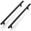 Ravinte 4 Pack 8-13/16 Inch Cabinet Handles Matte Black Stainless