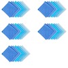 35Pcs Square Twill Cotton Fabric Solid Color Cotton Fabric for