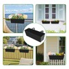Holensun Railing Planter for Outdoor Plants 16 Inch Metal Rectangular