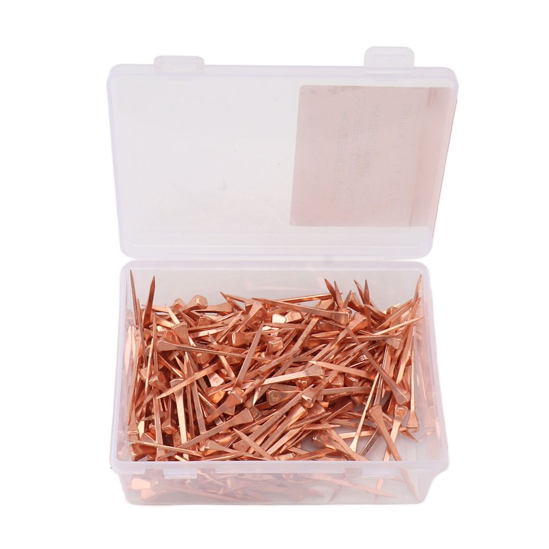 250Pcs Horseshoe Nails Copper Plated Rustproof Equestrian Riding Equipment Pet