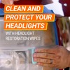 Armor All Headlight Restorer, Car Headlight Cleaning Wipes, 2 Wipes-