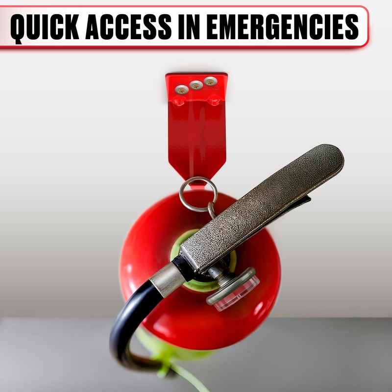 Set of 4 Fire Extinguisher Mount Bracket - 2.36″ ×