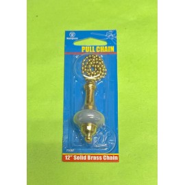 Westinghouse 77097 Blue & Brushed Brass Fan / Light Pull Chain