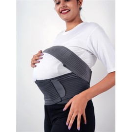 Daddy Shoppe Maternity Band Abdomen Waist Back Support Lightweight Pregnancy Tummy Belly Belt (X-Large)