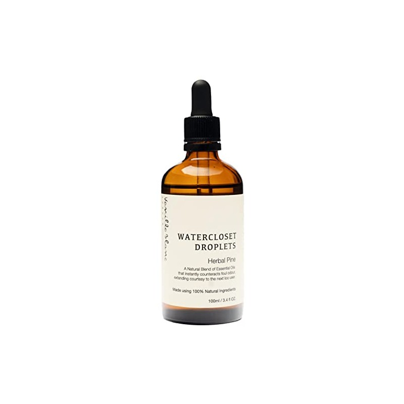 Vanilla Blanc Water Closet Droplets, Essential Oils for Toliet Odours,
