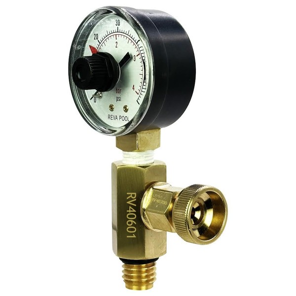 REVA POOL RV40601 Brass Replacement Air Relief Valve Adapter |