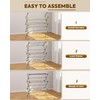 3-Tier Extendable Clothes Drying Rack, Small & Foldable, Grey